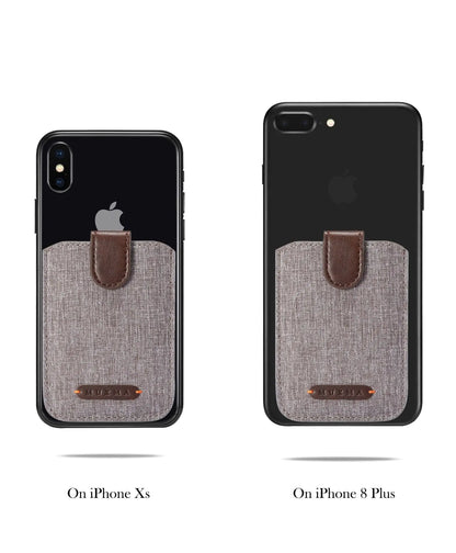 Mini Phone Case with 5 Card Canvas Holder