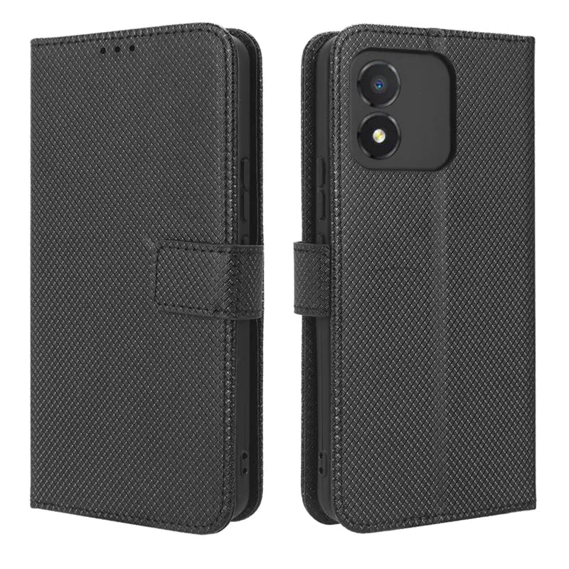 Phone Case with Diamond Texture and Strap