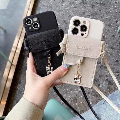 Fashionable Cat Coin Purse for iPhone 14 Pro Max