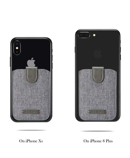 Mini Phone Case with 5 Card Canvas Holder