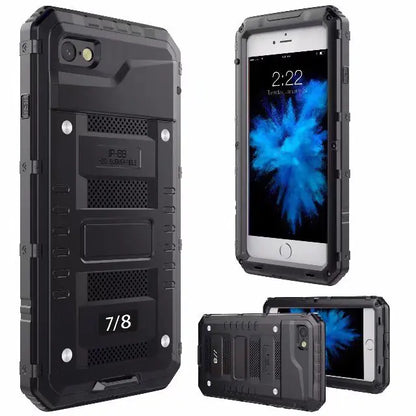 Metal Protective Case for iPhone 6S, 7, X (Full Cover)