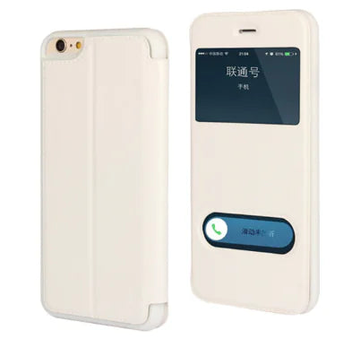 Leather Flip Case for iPhone - Protective Cover
