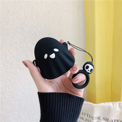 Cute 3D Cartoon Ghost Silicone AirPods Protective Case