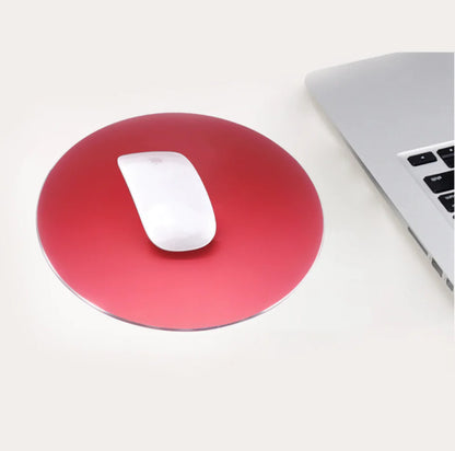 200mm Aluminum Alloy Mini Mouse Pad for Gaming & Office
