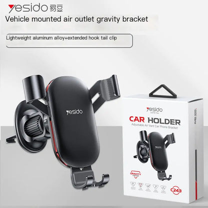 Yesido Car Phone Holder with Gravity Metal Base