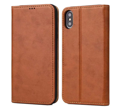 Luxury Leather Wallet Case for iPhone