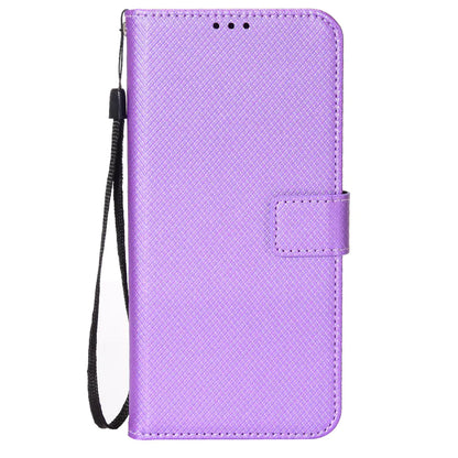 Phone Case with Diamond Texture and Strap