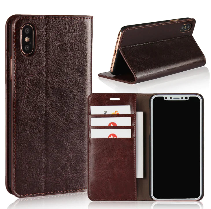 Flip Leather Protective Phone Case