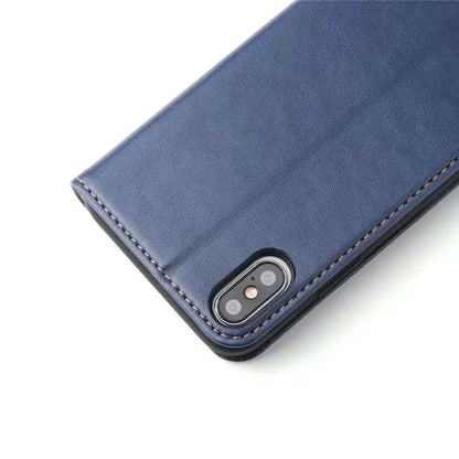 Luxury Leather Wallet Case for iPhone