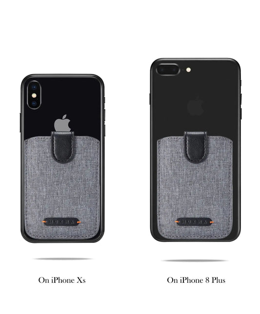 Mini Phone Case with 5 Card Canvas Holder