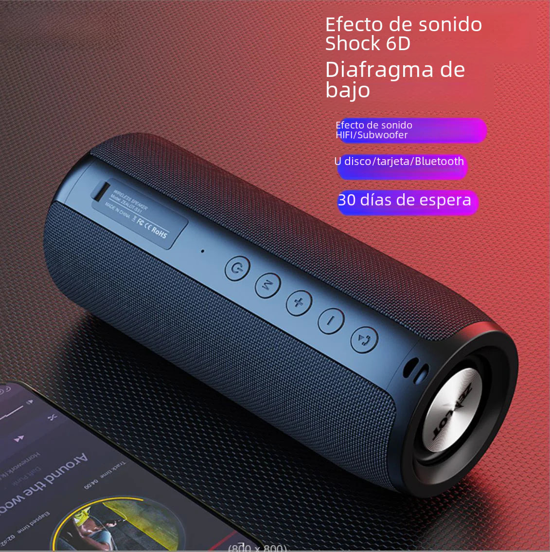 Portable Outdoor Bluetooth Speaker with Bass