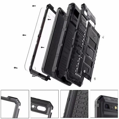 Metal Protective Case for iPhone 6S, 7, X (Full Cover)