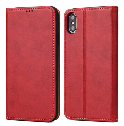 Luxury Leather Wallet Case for iPhone