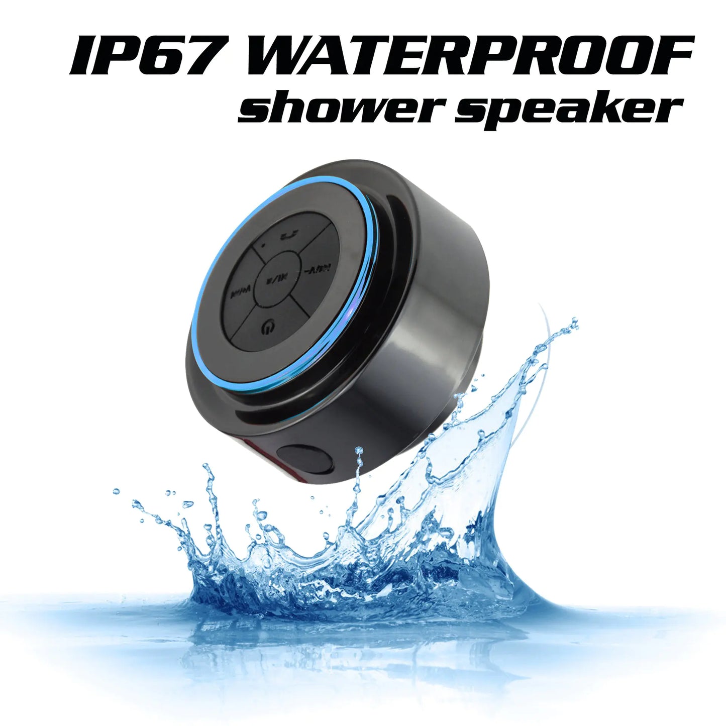 Waterproof Portable Bluetooth Speaker for Bathroom