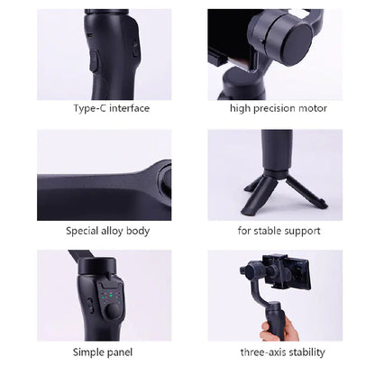 Smart 3-Axis Stabilizer Tripod for Mobile Video